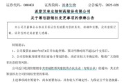 天天吉历派林生物控股股东筹划控制权变更事项，股票停牌